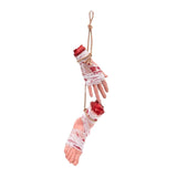 Maxbell Scary Hanging Severed Ornament Realistic Bloody for Halloween Indoor Outdoor Style A