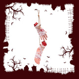Maxbell Scary Hanging Severed Ornament Realistic Bloody for Halloween Indoor Outdoor Style A