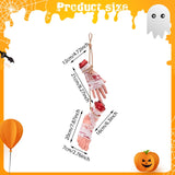 Maxbell Scary Hanging Severed Ornament Realistic Bloody for Halloween Indoor Outdoor Style A
