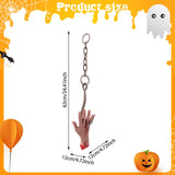 Maxbell Scary Hanging Severed Ornament Realistic Bloody for Halloween Indoor Outdoor Style B