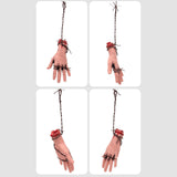 Maxbell Scary Hanging Severed Ornament Realistic Bloody for Halloween Indoor Outdoor Style D