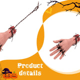 Maxbell Scary Hanging Severed Ornament Realistic Bloody for Halloween Indoor Outdoor Style D