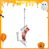 Maxbell Scary Hanging Severed Ornament Realistic Bloody for Halloween Indoor Outdoor Style E
