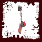 Maxbell Scary Hanging Severed Ornament Realistic Bloody for Halloween Indoor Outdoor Style F