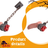 Maxbell Scary Hanging Severed Ornament Realistic Bloody for Halloween Indoor Outdoor Style F