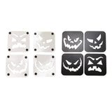 Maxbell 4Pcs Halloween Coasters Coffee Mug Coasters Decorative Cup Coasters for Desk Black