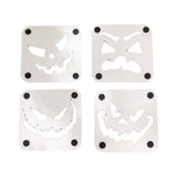 Maxbell 4Pcs Halloween Coasters Coffee Mug Coasters Decorative Cup Coasters for Desk White