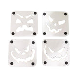 Maxbell 4Pcs Halloween Coasters Coffee Mug Coasters Decorative Cup Coasters for Desk White