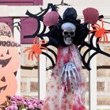 Maxbell Halloween Hanging Skeleton Creative Scary Flying Ghost for Patio Garden Yard Style A