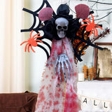 Maxbell Halloween Hanging Skeleton Creative Scary Flying Ghost for Patio Garden Yard Style A