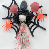 Maxbell Halloween Hanging Skeleton Creative Scary Flying Ghost for Patio Garden Yard Style A
