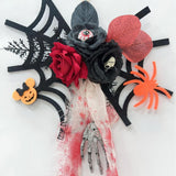 Maxbell Halloween Hanging Skeleton Creative Scary Flying Ghost for Patio Garden Yard Style C