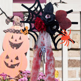 Maxbell Halloween Hanging Skeleton Creative Scary Flying Ghost for Patio Garden Yard Style C