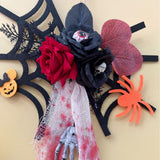 Maxbell Halloween Hanging Skeleton Creative Scary Flying Ghost for Patio Garden Yard Style C