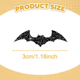 Maxbell 1 Roll of 500 Halloween Bat Stickers for Journal Halloween Party Favor Decor Style A