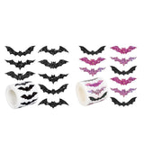 Maxbell 1 Roll of 500 Halloween Bat Stickers for Journal Halloween Party Favor Decor Style A