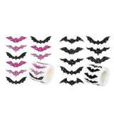Maxbell 1 Roll of 500 Halloween Bat Stickers for Journal Halloween Party Favor Decor Style A