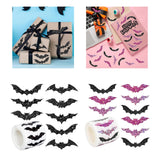 Maxbell 1 Roll of 500 Halloween Bat Stickers for Journal Halloween Party Favor Decor Style A