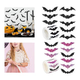 Maxbell 1 Roll of 500 Halloween Bat Stickers for Journal Halloween Party Favor Decor Style A