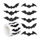 Maxbell 1 Roll of 500 Halloween Bat Stickers for Journal Halloween Party Favor Decor Style A