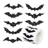 Maxbell 1 Roll of 500 Halloween Bat Stickers for Journal Halloween Party Favor Decor Style A
