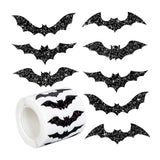 Maxbell 1 Roll of 500 Halloween Bat Stickers for Journal Halloween Party Favor Decor Style A