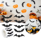 Maxbell 1 Roll of 500 Halloween Bat Stickers for Journal Halloween Party Favor Decor Style A