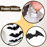 Maxbell 1 Roll of 500 Halloween Bat Stickers for Journal Halloween Party Favor Decor Style A