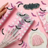 Maxbell 1 Roll of 500 Halloween Bat Stickers for Journal Halloween Party Favor Decor Style B