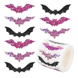 Maxbell 1 Roll of 500 Halloween Bat Stickers for Journal Halloween Party Favor Decor Style B