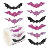Maxbell 1 Roll of 500 Halloween Bat Stickers for Journal Halloween Party Favor Decor Style B