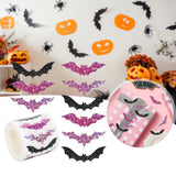 Maxbell 1 Roll of 500 Halloween Bat Stickers for Journal Halloween Party Favor Decor Style B