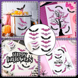 Maxbell 1 Roll of 500 Halloween Bat Stickers for Journal Halloween Party Favor Decor Style B