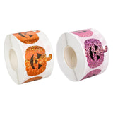 Maxbell 500 Pieces Halloween Pumpkin Stickers Decals for Scrapbook Party Card Making CH27