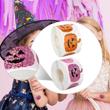 Maxbell 500 Pieces Halloween Pumpkin Stickers Decals for Scrapbook Party Card Making CH27