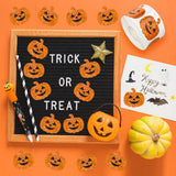 Maxbell 500 Pieces Halloween Pumpkin Stickers Decals for Scrapbook Party Card Making CH27