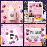 Maxbell 500 Pieces Halloween Pumpkin Stickers Decals for Scrapbook Party Card Making CJ21