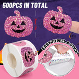 Maxbell 500 Pieces Halloween Pumpkin Stickers Decals for Scrapbook Party Card Making CJ21