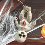 Maxbell Haunted Doll Hanging Creepy Halloween Doll for Home Halloween Indoor Outdoor boy large
