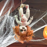 Maxbell Haunted Doll Hanging Creepy Halloween Doll for Home Halloween Indoor Outdoor girl large