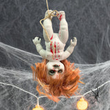 Maxbell Haunted Doll Hanging Creepy Halloween Doll for Home Halloween Indoor Outdoor girl large