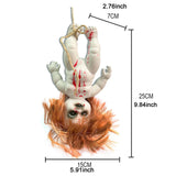Maxbell Haunted Doll Hanging Creepy Halloween Doll for Home Halloween Indoor Outdoor girl large