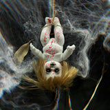 Maxbell Haunted Doll Hanging Creepy Halloween Doll for Home Halloween Indoor Outdoor girl large