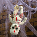 Maxbell Haunted Doll Hanging Creepy Halloween Doll for Home Halloween Indoor Outdoor boy small