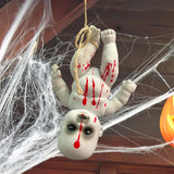Maxbell Haunted Doll Hanging Creepy Halloween Doll for Home Halloween Indoor Outdoor boy small