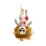 Maxbell Haunted Doll Hanging Creepy Halloween Doll for Home Halloween Indoor Outdoor girl small