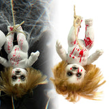 Maxbell Haunted Doll Hanging Creepy Halloween Doll for Home Halloween Indoor Outdoor girl small