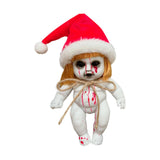 Maxbell Haunted Doll Hanging Creepy Halloween Doll for Home Halloween Indoor Outdoor santa girl large