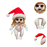 Maxbell Haunted Doll Hanging Creepy Halloween Doll for Home Halloween Indoor Outdoor santa girl large
