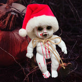 Maxbell Haunted Doll Hanging Creepy Halloween Doll for Home Halloween Indoor Outdoor santa boy large